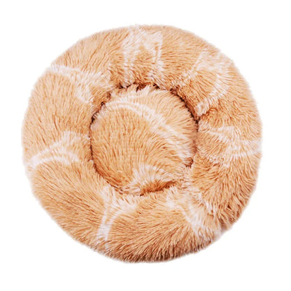 Pet Relief – Plush Round Pet Bed for Cats & Dogs | Super Soft, Warm & Cozy, Multiple Sizes (40–90cm)