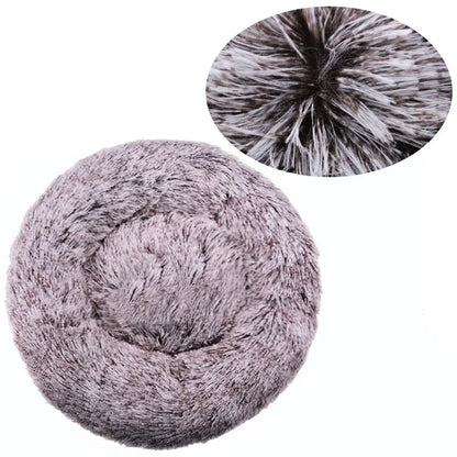 Pet Relief – Plush Round Pet Bed for Cats & Dogs | Super Soft, Warm & Cozy, Multiple Sizes (40–90cm)