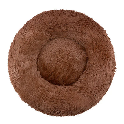 Pet Relief – Plush Round Pet Bed for Cats & Dogs | Super Soft, Warm & Cozy, Multiple Sizes (40–90cm)