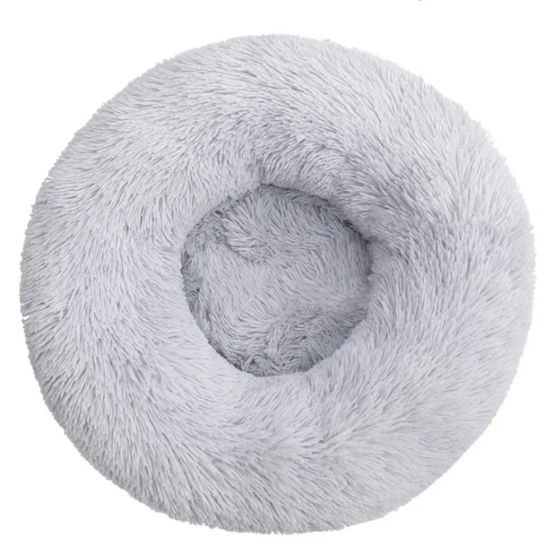 Pet Relief – Plush Round Pet Bed for Cats & Dogs | Super Soft, Warm & Cozy, Multiple Sizes (40–90cm)