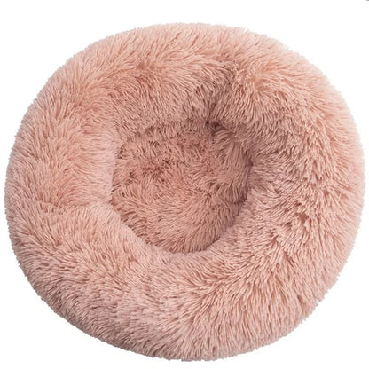 Pet Relief – Plush Round Pet Bed for Cats & Dogs | Super Soft, Warm & Cozy, Multiple Sizes (40–90cm)