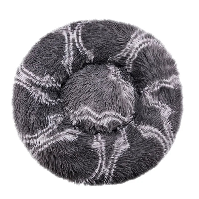 Pet Relief – Plush Round Pet Bed for Cats & Dogs | Super Soft, Warm & Cozy, Multiple Sizes (40–90cm)