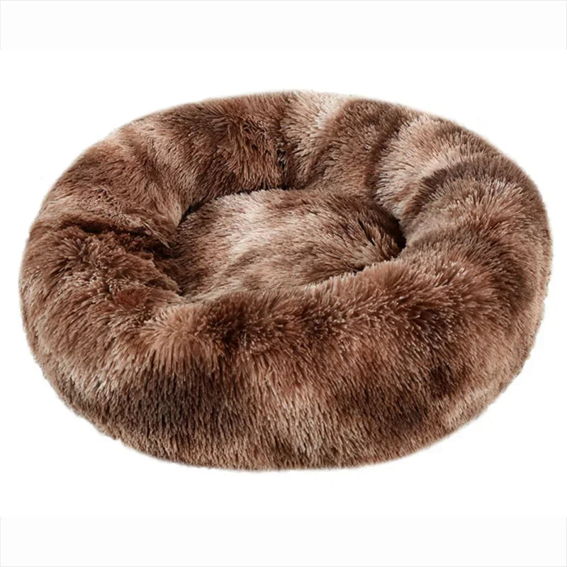 Pet Relief – Plush Round Pet Bed for Cats & Dogs | Super Soft, Warm & Cozy, Multiple Sizes (40–90cm)