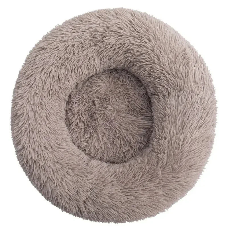 Pet Relief – Plush Round Pet Bed for Cats & Dogs | Super Soft, Warm & Cozy, Multiple Sizes (40–90cm)