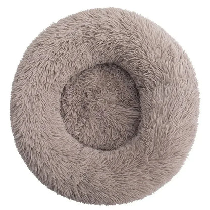 Pet Relief – Plush Round Pet Bed for Cats & Dogs | Super Soft, Warm & Cozy, Multiple Sizes (40–90cm)